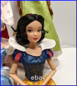 Disney Store Classic Princess Doll Lot Deluxe Set Cinderella Aurora Belle Moana