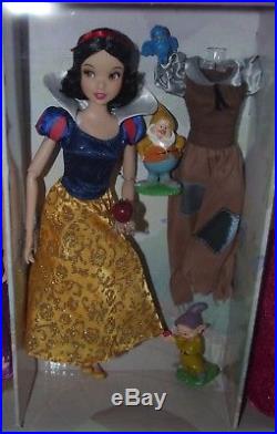 Disney Store Deluxe Princess Classic Dolls Set of 11 Ariel Mulan Merida Tiana