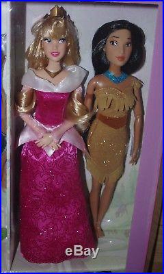 Disney Store Deluxe Princess Classic Dolls Set of 11 Ariel Mulan Merida Tiana