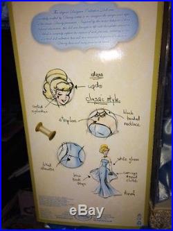 Disney Store Designer Princess Doll CINDERELLA Limited Edition #6399 in case