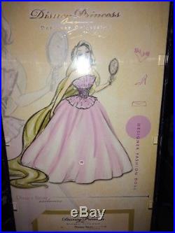 Disney Store Designer Tangled Princess RAPUNZEL doll #1873 Limited LE in case