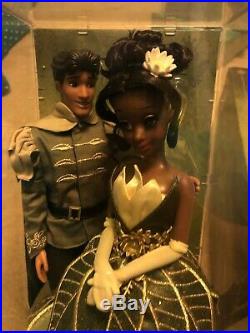 Disney Store Designer Tiana And Naveen Princess And The Frog Doll Set