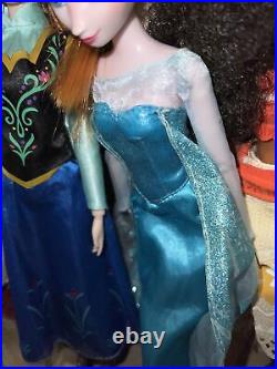 Disney Store Doll Lot Beauty Snow Belle Aladdin Cinderella Ariel Mulan Elsa
