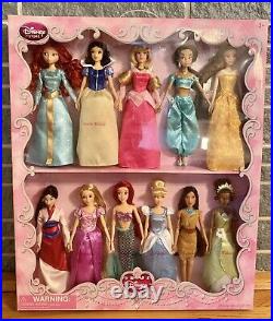 Disney Store Exclusive Deluxe Doll Gift Set of 11 Princess Dolls (Brand New)