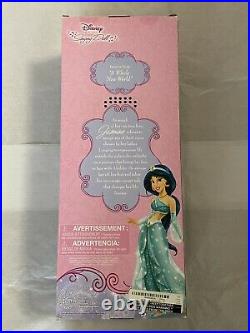 Disney Store Exclusive Jasmine 17 Singing Doll Aladdin Rare New Nib