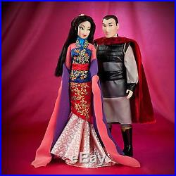 Disney Store Fairytale Designer Collection LE Mulan & Li Shang Doll NEW