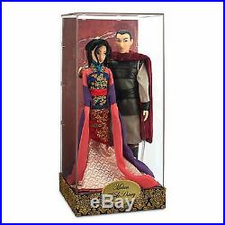 Disney Store Fairytale Designer Collection LE Mulan & Li Shang Doll NEW