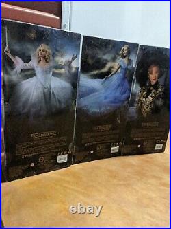 Disney Store Film Collection Cinderella Live Action Doll SET RETIRED HTF