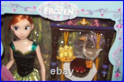 Disney Store Frozen Dolls Deluxe Singing Elsa & Anna 2014 New Talking 11 Set