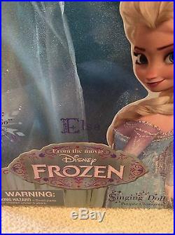 Disney Store Frozen ELSA & ANNA Singing and Light Up 16 Dolls New Sold Out