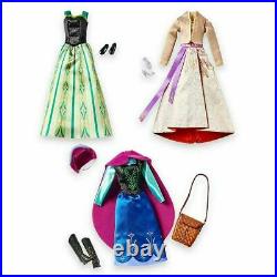 Disney Store Frozen Fashion Doll Deluxe Gift Set With Anna Elsa Kristoff & Olaf