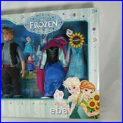 Disney Store Frozen Fever Happy Birthday Deluxe Doll Set Singing Elsa Anna 15 Pc