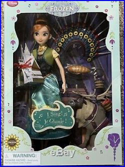 Disney Store Frozen Fever Princess Anna Deluxe Singing Doll NIB