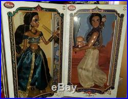 Disney Store Limited Edition 17 Princess Jasmine & Aladdin Dolls Nib Sold Out
