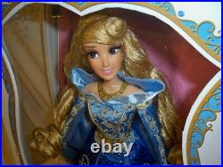 Disney Store Limited Edition 17 Sleeping Beauty Aurora Doll BLUE Dress NRFB