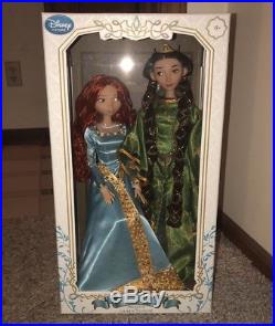Disney Store Limited Edition 2 Doll Set MERIDA And ELINOR 17 PRINCESS Brave