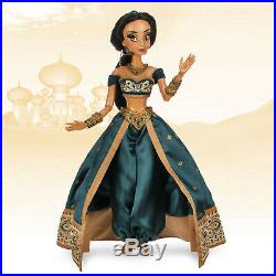Disney Store Limited Edition Doll Princess Jasmine 17 Le 5000 Aladdin Teal