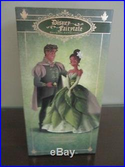 Disney Store Limited Edition Princess & the Frog Tiana and Naveen Doll Set