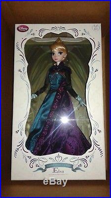 Disney Store Limited collector Edition Coronation Elsa Doll 17 frozen princess