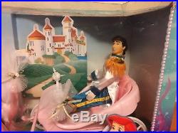 Disney Store Little Mermaid Princess Ariel Doll Horse and Carriage Set Rare