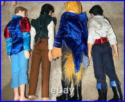 Disney Store Mattel Doll Lot Beauty Snow White Aladdin Cinderella Ariel Mulan