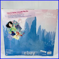 Disney Store PRINCESS MULAN CAMPSITE PLAYSET Doll Mushu FIGURES NEW IN BOX NIB