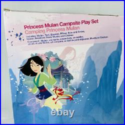 Disney Store PRINCESS MULAN CAMPSITE PLAYSET Doll Mushu FIGURES NEW IN BOX NIB