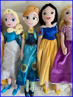 Disney Store Princess 20 Plush Doll Bundle Soft Toy