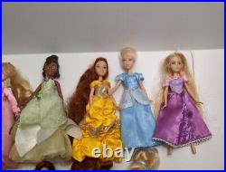 Disney Store Princess Ariel Tiana Elsa Rapunzel 6 Inch Mini Doll Lot Read Below
