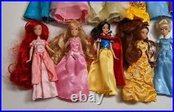 Disney Store Princess Ariel Tiana Elsa Rapunzel 6 Inch Mini Doll Lot Read Below