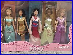 Disney Store Princess Classic Film Collection Princess Dolls Set Of 10 NEW