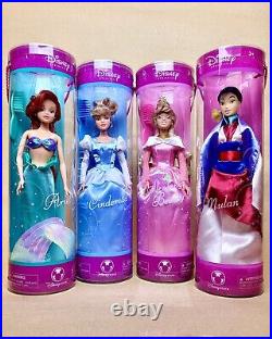 Disney Store Princess Dolls Set of 4