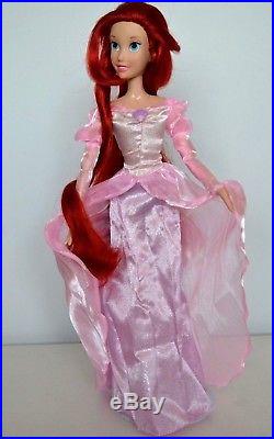 Disney Store Princess Little Mermaid Ariel large Singing Doll Pink Dress 17 Sho