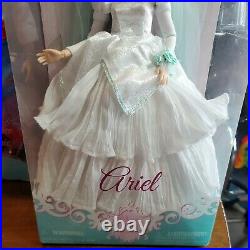 Disney Store Shop Once Upon A Wedding The Little Mermaid Ariel Doll Bride Rare