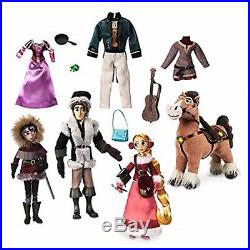 Disney Store Tangled Deluxe 11 Doll Set Rapunzel Cassandra Flynn Fidella Horse