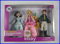 Disney Store Tangled the Series 3 Dolls Mini Set Figures NIP Cassandra Pascal
