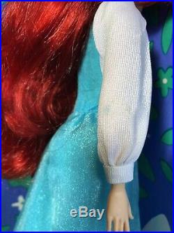 Disney Store The Little Mermaid Ariel Doll In Blue White Princess Dress