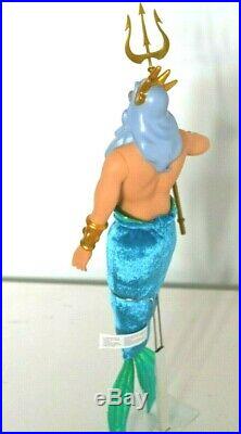 Disney Store The Little Mermaid King Triton Doll, Ariel's Father, Large Deluxe Ed