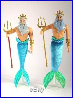 Disney Store The Little Mermaid King Triton Doll, Ariel's Father, Large Deluxe Ed