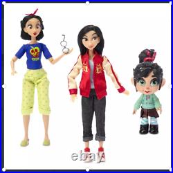 Disney Store Vanellope with''Comfy Princesses'' Dolls Gift Set Ralph Breaks