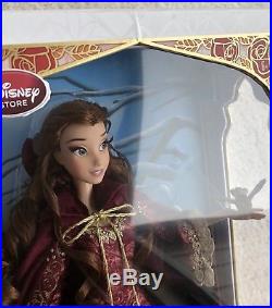 Disney Store Winter Princess Belle Limited Edition Doll Beauty & Beast NIB
