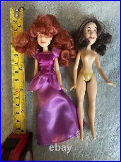 Disney Store rareSet Of Mini Princess Dolls The Ugly Sisters Prince Charming