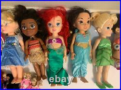 Disney Toddler Princess Dolls And Mini Dolls Lot