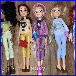 Disney Wreck It Ralph Breaks The Internet Comfy Princess 6 Doll Lot of 14 Dolls
