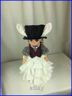 Disney animator doll repainted Rapunzel as Alice in wonderland white rabbit