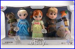 Disney animator set frozen deluxe set anna elsa kristoff dolls