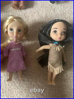 Disney animators collection 15 mini dolls Bundle Set Princess Great Condition