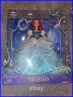 Disney ariel holiday princess barbie mattel 2013 little mermaid