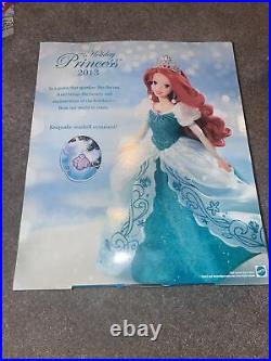 Disney ariel holiday princess barbie mattel 2013 little mermaid