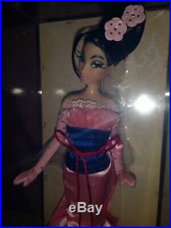 Disney limited edition Designer Princess Mulan Puppe Doll neu new mit Slipcover